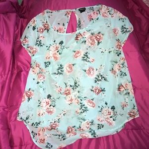 Chiffon Floral Print Blouse